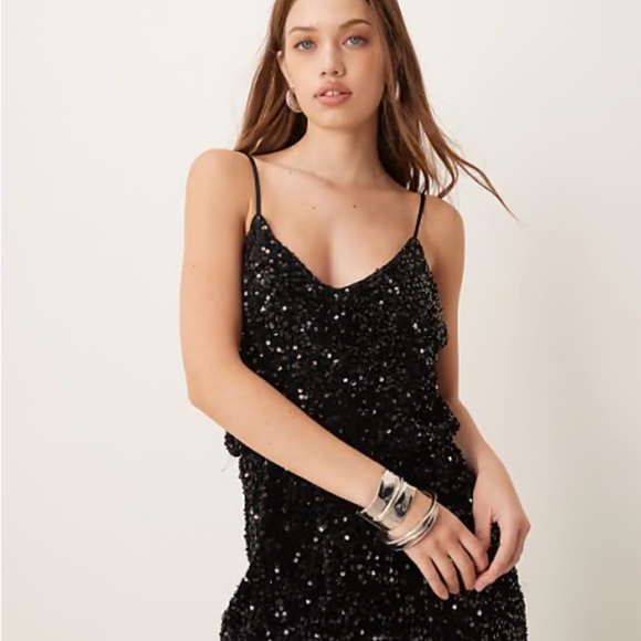 Black Sequin Jumpsuit - Picture 6 of 6